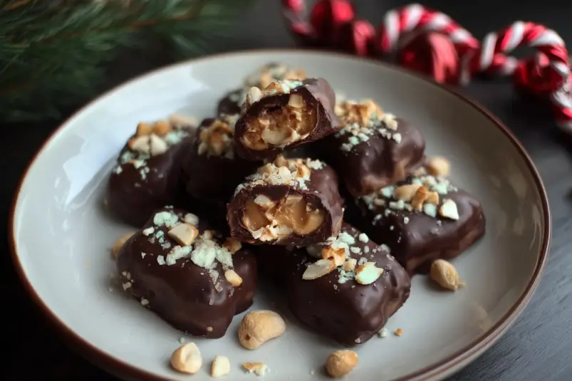 Homemade Date Snickers Bars