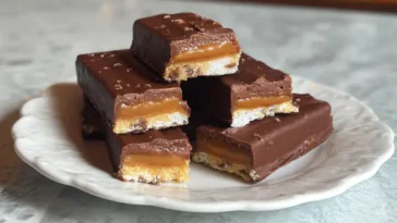 No-bake Twix bars