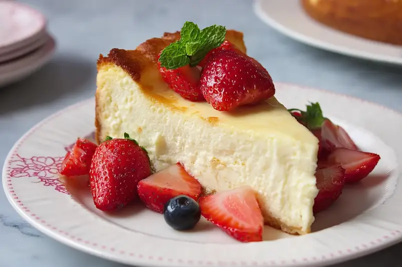 Creamy ricotta cheesecake