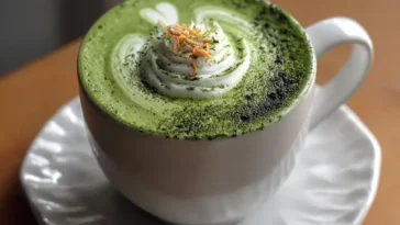 Charcoal Matcha Latte