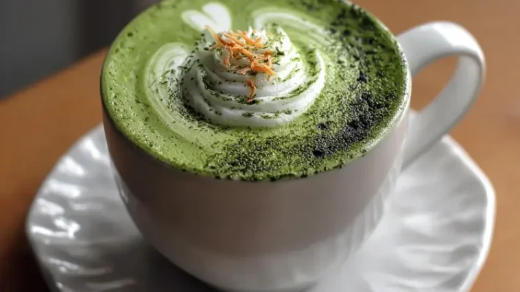 Charcoal Matcha Latte