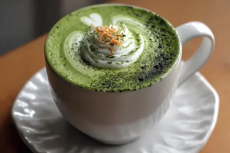 Charcoal Matcha Latte