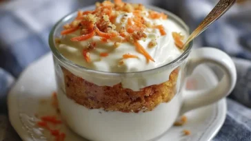 Easy carrot cake mug recipe