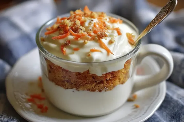 Easy carrot cake mug recipe