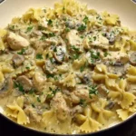 Creamy Chicken and Mushroom Pasta