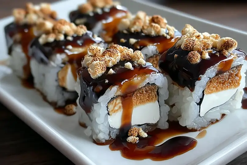 Chocolate Marshmallow Sushi