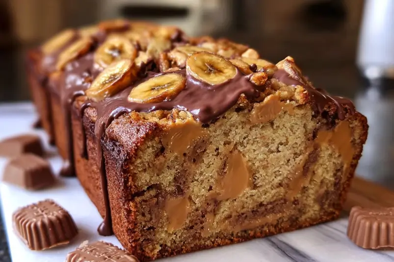 Reese’s Peanut Butter Banana Bread: The Ultimate Comfort Bake for Chocolate Lovers 4 Peanut Butter Banana Bread
