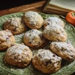 Spiced persimmon cookies