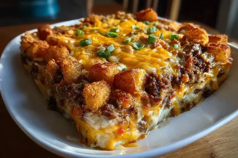 Beef Cheesesteak Casserole