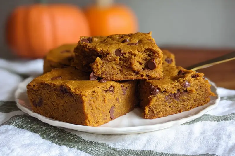 Easy Pumpkin Blondies Recipe 4 Spiced Blondies