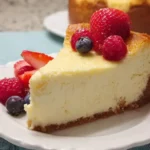 Baked Italian cheesecake with ricotta