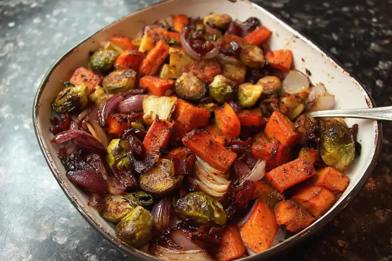 Date Syrup Glazed Roasted Veggies 4 Caramelized Veggies with Date Syrup