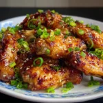 Baked honey garlic wings