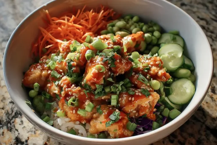 Asian-style chicken bowl