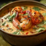 Coconut milk shrimp soup