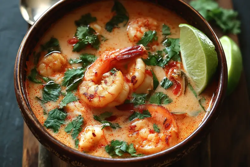 Thai Coconut Shrimp Soup: A Flavorful Comfort in a Bowl 4 Authentic Thai soup recipe