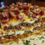 cheesy bacon lasagna