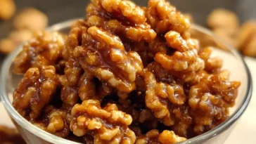 sweet glazed walnuts