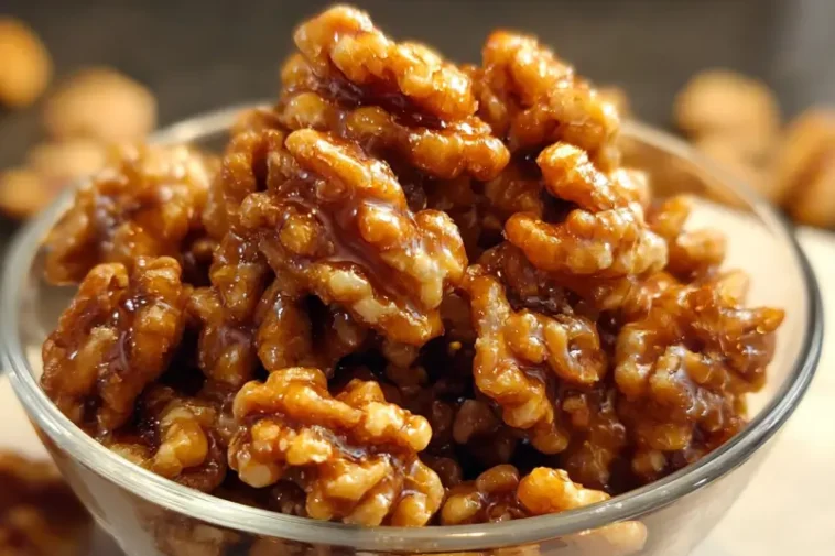 sweet glazed walnuts