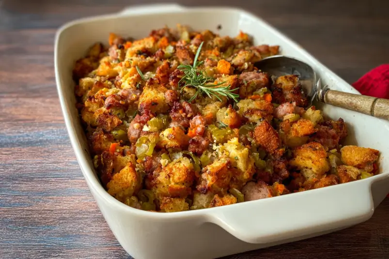 homemade stuffing with sausage