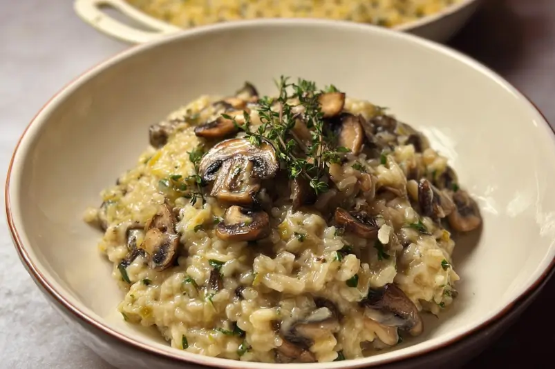 risotto with mushrooms