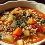 homemade barley soup