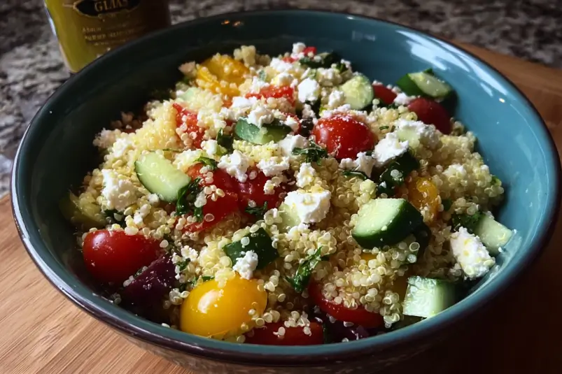 Feta quinoa salad