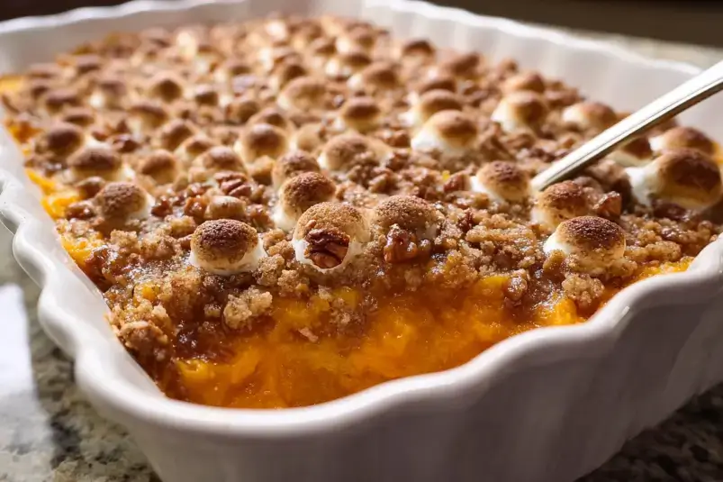 Yummy Sweet Potato Casserole: A Classic Comfort Dish 4 sweet potato casserole with pecans