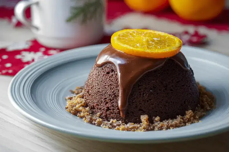 easy chocolate orange pudding