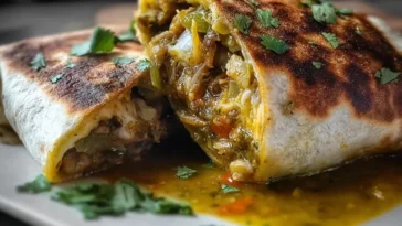Hatch chile pork burritos