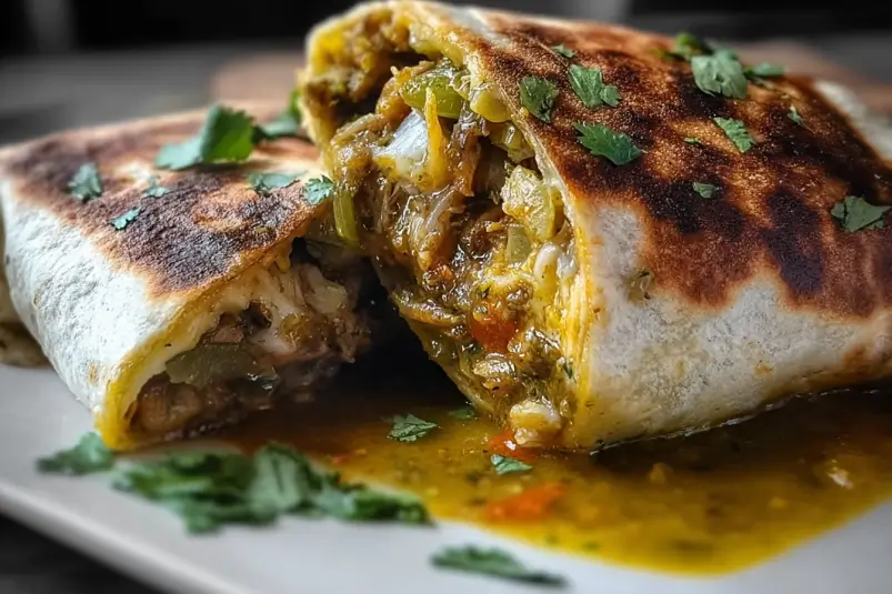 Chili Verde Hatch Burritos: A Flavor-Packed Fiesta in Every Bite 4 Hatch chile pork burritos