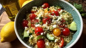 Mediterranean quinoa salad