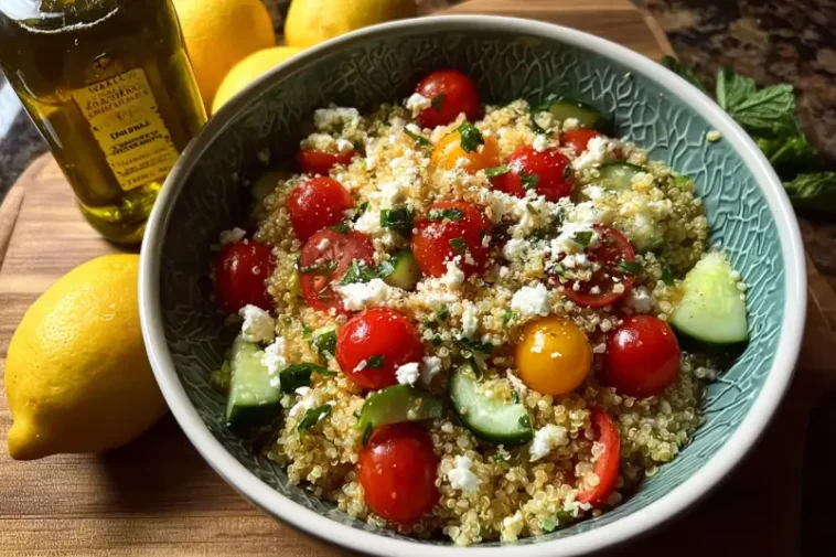 Mediterranean quinoa salad