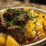 crockpot steak with potatoes