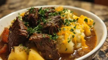 crockpot steak with potatoes