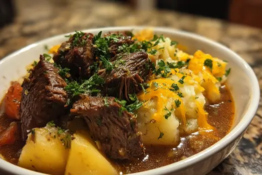 crockpot steak with potatoes