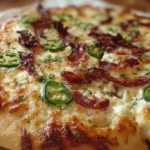 cheesy jalapeño popper pizza