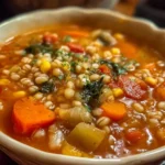 vegetable soup with barley