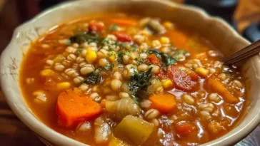 vegetable soup with barley