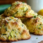 fluffy zucchini scones