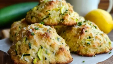 fluffy zucchini scones