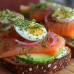 Healthy Smoked Salmon Toast