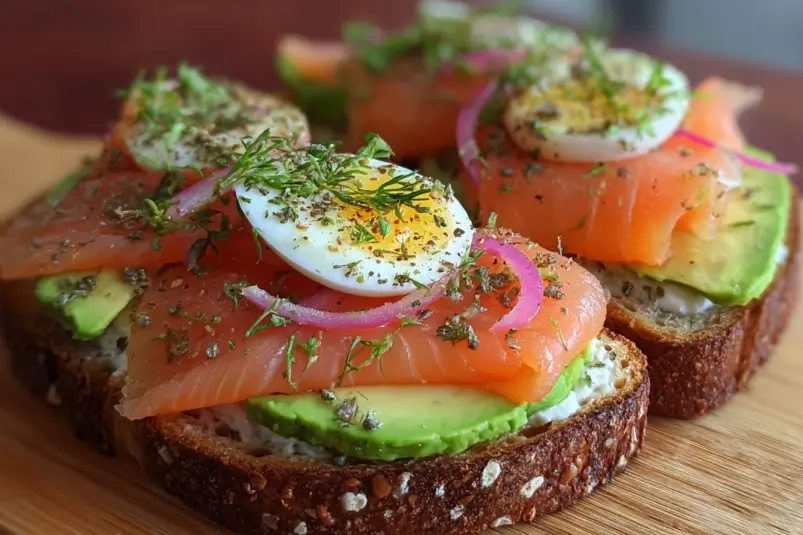 Healthy Smoked Salmon Toast