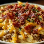 Bacon alfredo pasta