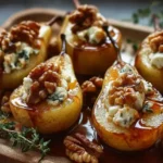 Pears with goat cheese and nuts