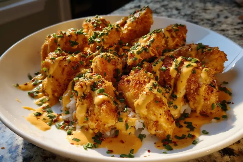 Spicy creamy chicken bites