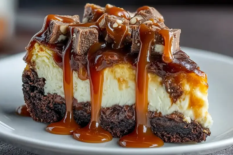 chocolate caramel cheesecake