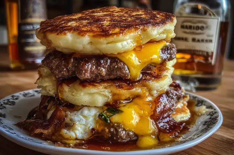 Smash burger breakfast