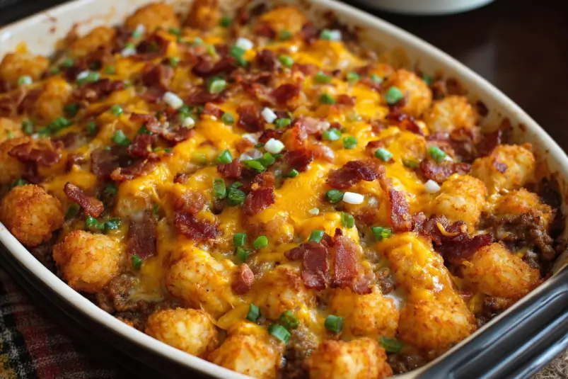 hamburger tater tot casserole