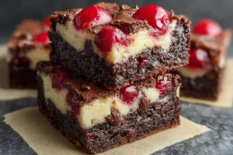 Cherry Brownie Dessert Bars